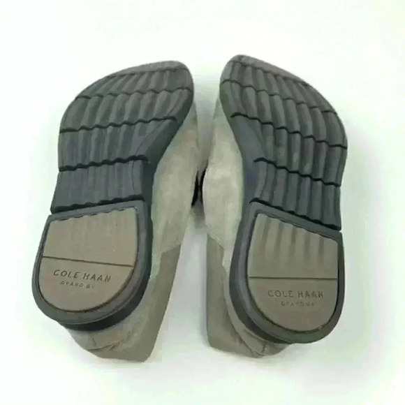 Cole Haan flats sz 7.5 gray suede grand OS loafers - Picture 6 of 12